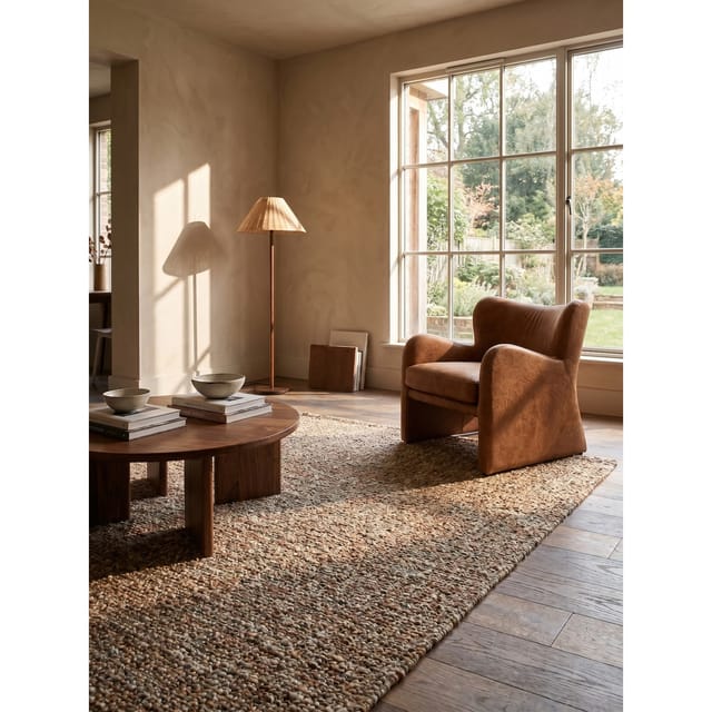 Wollteppich uni Terrakotta 160 x 230 cm - OTLEY Kadima Design