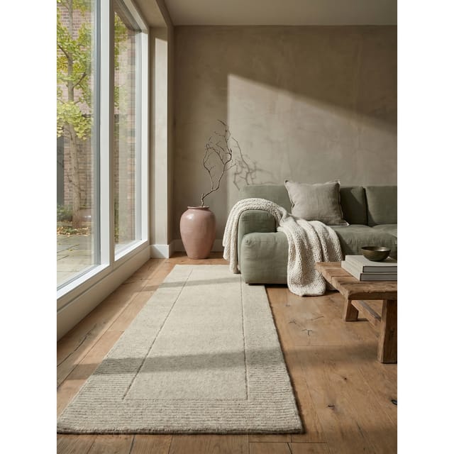Läufer uni Natur 60 x 230 cm - MOLE Kadima Design