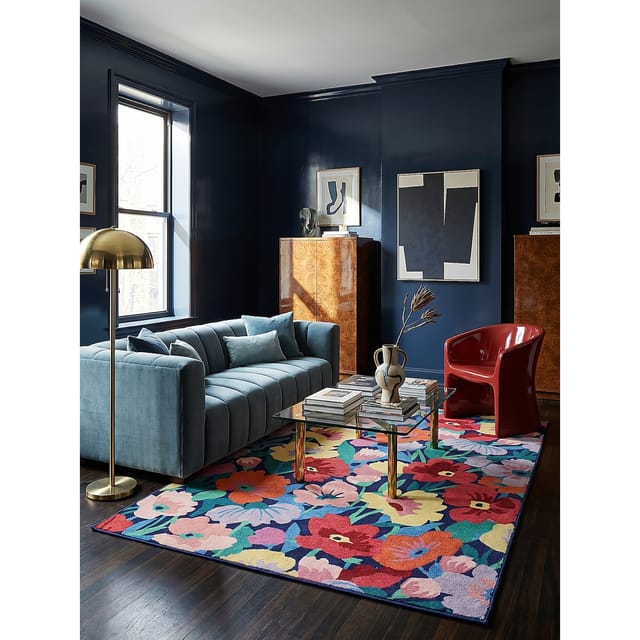 Wollteppich floral Bunt 180 x 230 cm - DAHLIA Kadima Design