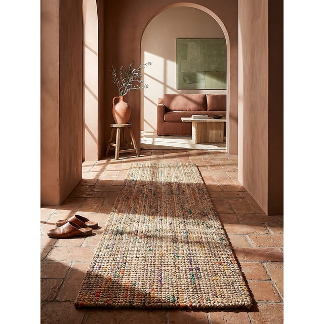 Läufer Boho Natur-Bunt 60 x 230 cm - ERME Kadima Design
