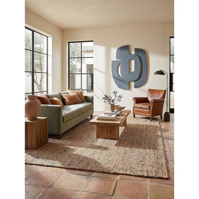 Wollteppich Boho Natur-Bunt 200 x 290 cm - ERME Kadima Design