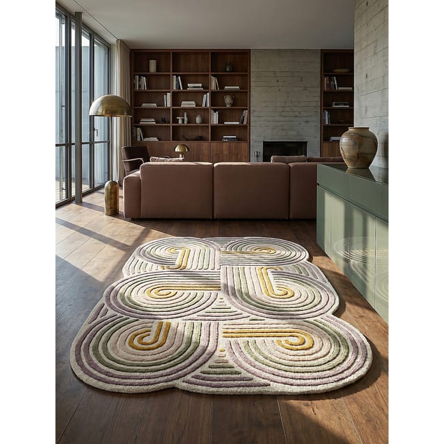 Wollteppich abstrakt Grün 200 x 300 cm - SOAR Kadima Design