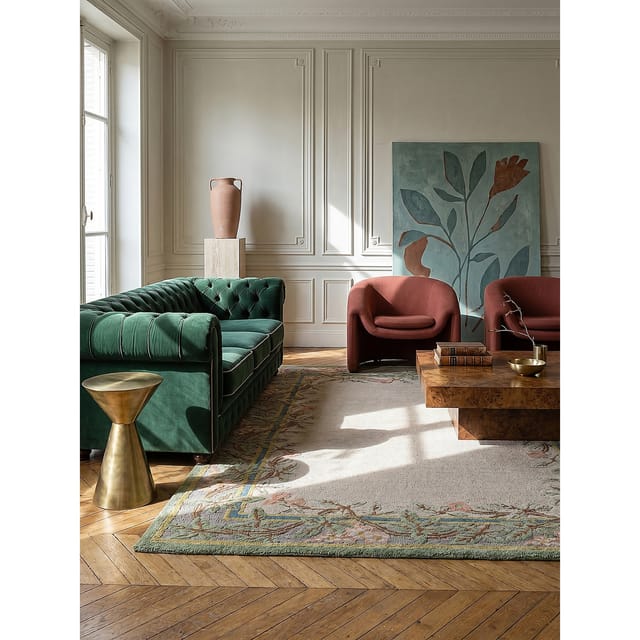 Wollteppich floral Bunt 160 x 230 cm - SOAR Kadima Design