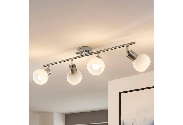 Lindby Deckenleuchten Elaina, Metall, Alu IP20, 4 x 4,5 W LED