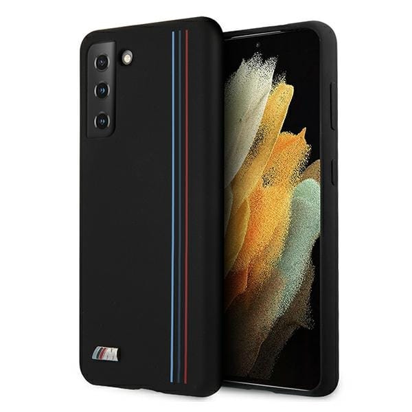 Samsung Galaxy S21 Plus Silikonhülle Mit Bmw-streifen, Schwarz