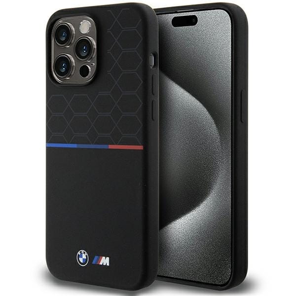 Iphone 15 Pro Max Silikonhülle Mit Bmw-muster, Magsafe, Schwarz