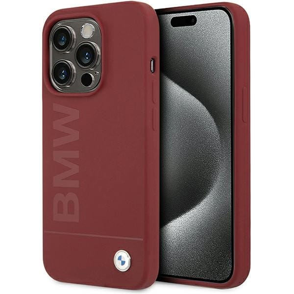 Bmw Magsafe Silikonhülle In Rot Für Iphone 15 Pro