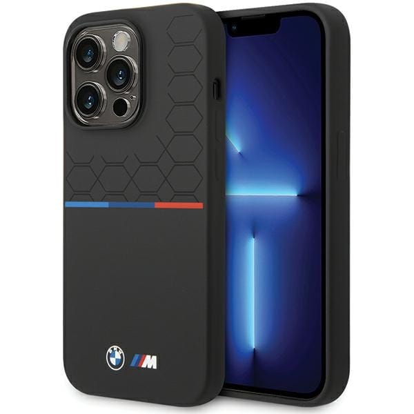 Iphone 15 Pro Silikonhülle Mit Bmw-muster, Schwarz