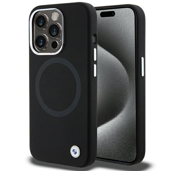 Iphone 15 Pro Max Bmw Flüssigsilikon Magsafe Hülle Schwarz