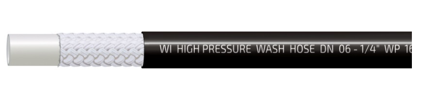 Thermoplastischer Hochdruckreinigerschlauch Dn06 160bar 60° Schwarz