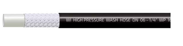 Thermoplastischer Hochdruckreinigerschlauch Dn06 160bar 60° Schwarz