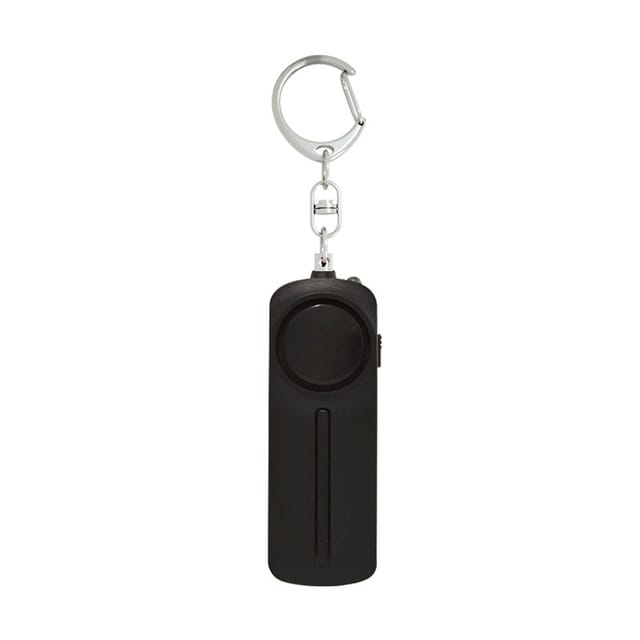 Persönlicher Abs-alarm Mit Zugring, Anti-wolf-schlüsselanhänger Für Damen, Led-licht Und Alarm, 86 X 30 X 20 Mm, Schwarz.