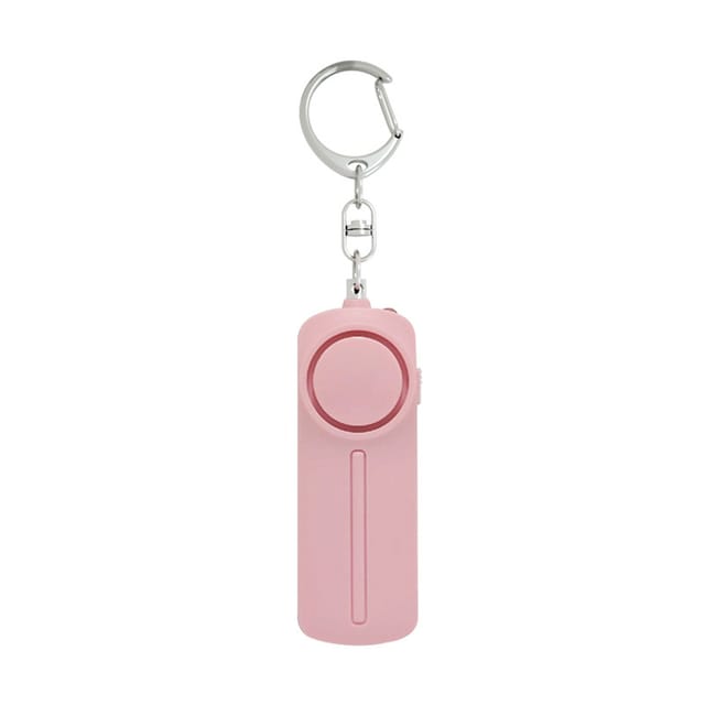 Persönlicher Abs-alarm Mit Zugring, Anti-wolf-schlüsselanhänger Für Damen, Led-licht Und Alarm, 86 X 30 X 20 Mm, Rosa