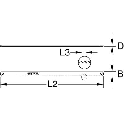 Ks Tools Berylliumplus Sägeblatt Für Bügelsäge 300 Mm ( 962.9034 )