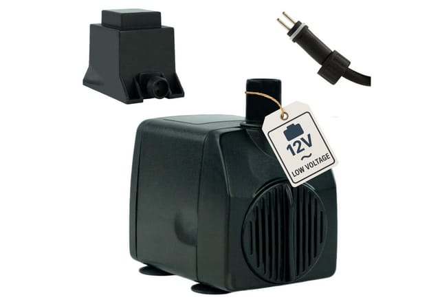 Kerry Electronics Teichpumpe 12 V 750,/h 10 W 7 m Kabel 1,4 m Förderhöhe Leise Wasserpumpe Aquariumpumpe & Springbrunnen-Pumpe