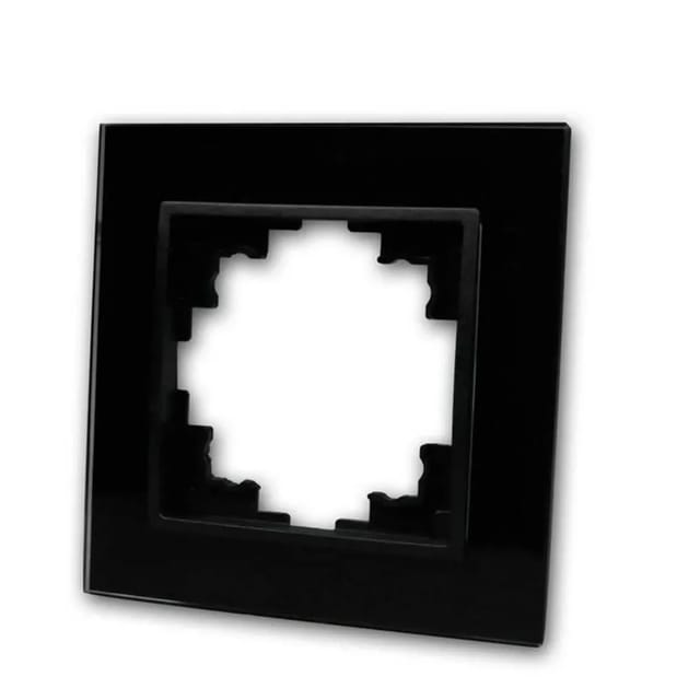 McPower FLAIR Glasrahmen 1-Fach Schwarz Rahmen aus Glas