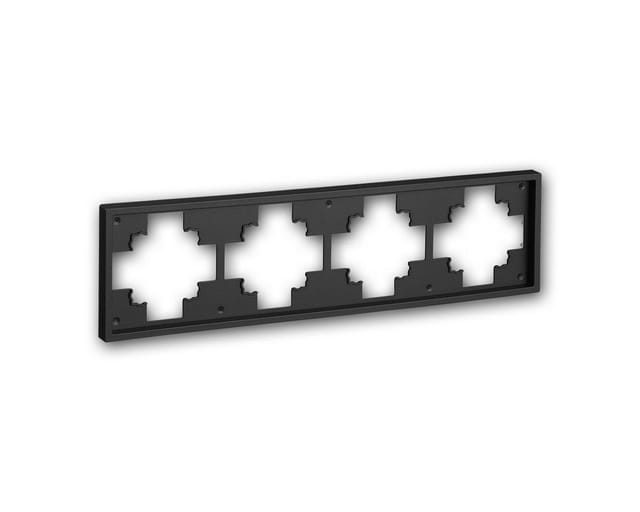 McPower 4-Fach Rahmen SHALLOW Anthrazit 294x80x10mm