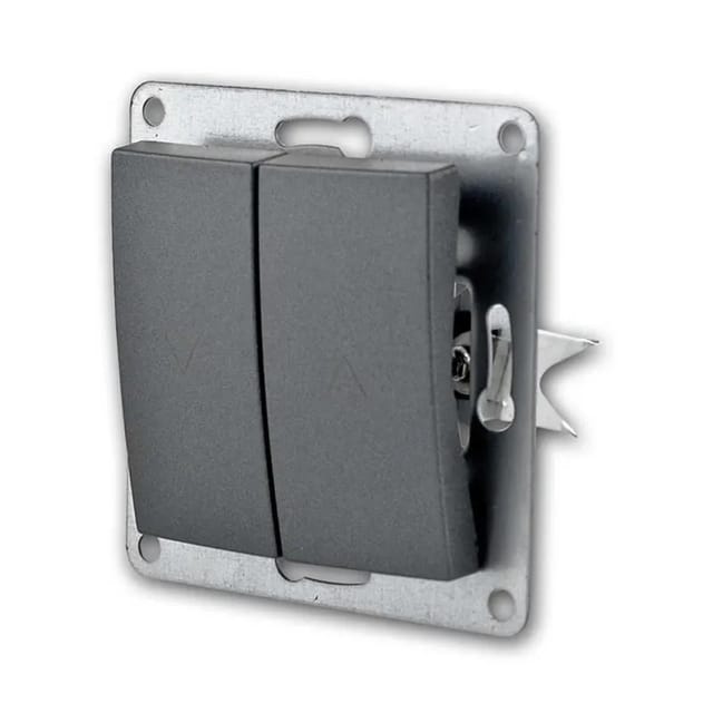 McPower FLAIR Jalousie Taster Anthrazit 250V10A Unterputz