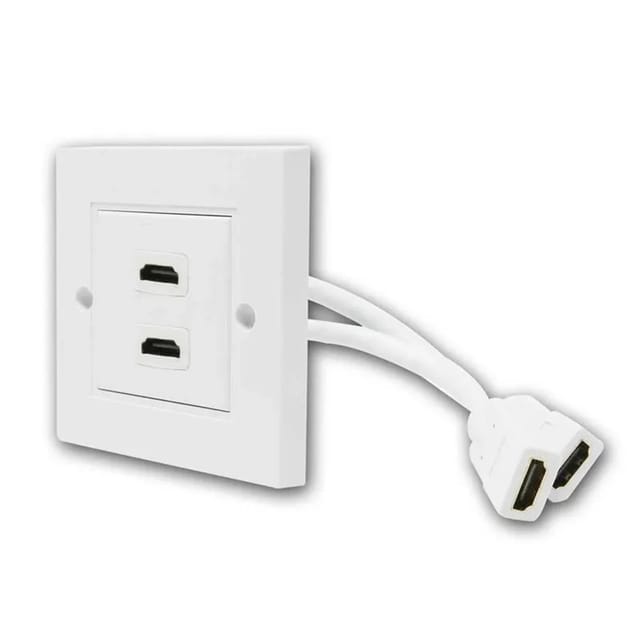 MaxTrack HDMI Verbindungsdose 2-Fach Weiß UP Montage