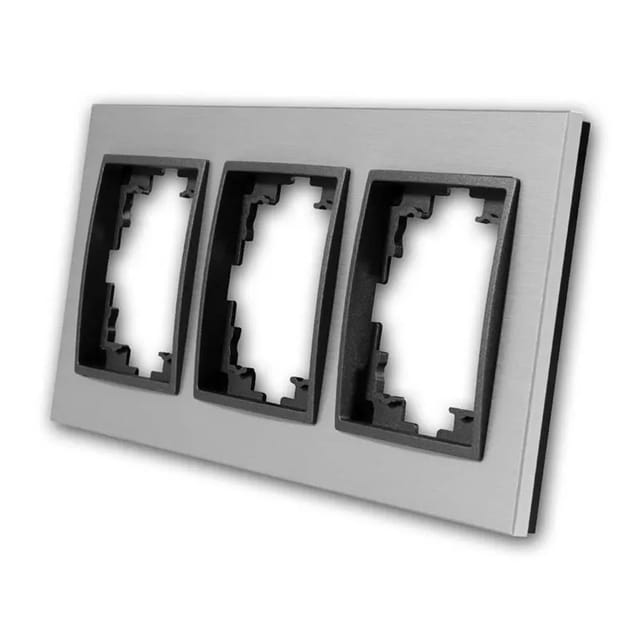 McPower FLAIR Rahmen aus Aluminium 3-Fach Silber