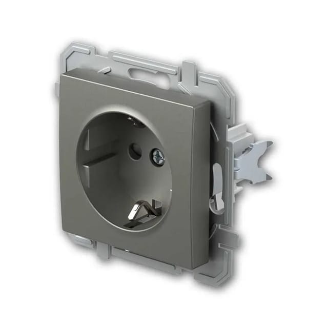 TEM LOGIQ Steckdose Titan 250V16A ohne Rahmen