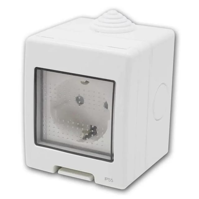 TEM TEM Aufputz Steckdose Lichtgrau 16A250V IP55