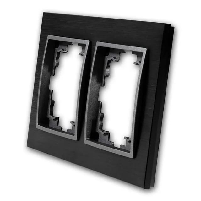 McPower FLAIR Rahmen aus Aluminium 2-Fach Schwarz