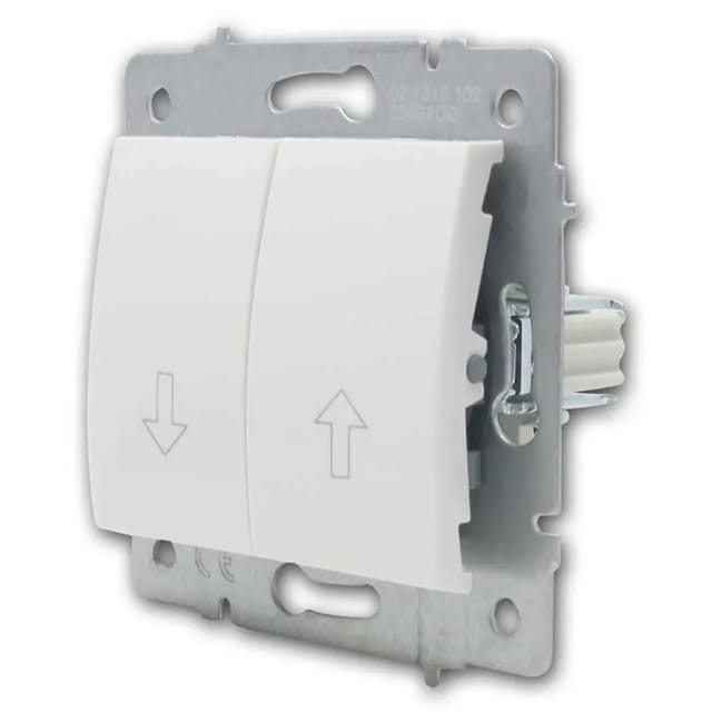 Kanlux LOGI Jalousie Taster Weiß 250V10A ohne Rahmen