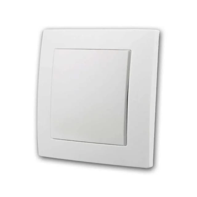 McPower FLAIR Wechselschalter weiß250V10Am RahmKlemm