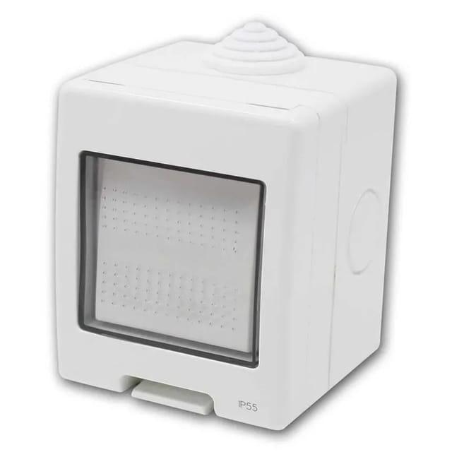TEM TEM Aufputz W Schalter Lichtgrau 16A250V IP55