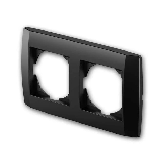 TEM LOGIQ Rahmen BOLD 2-Fach Schwarz Horizontalvertikal