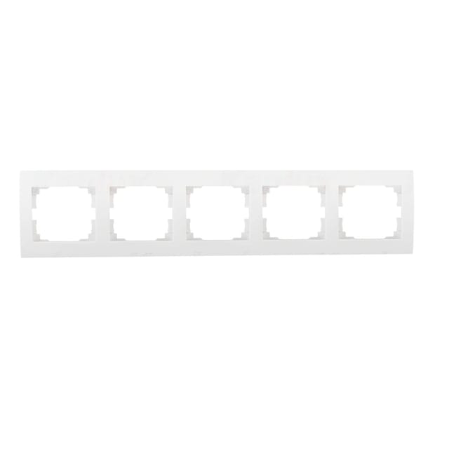 Kanlux LOGI Rahmen 5-Fach Horizontal Weiß