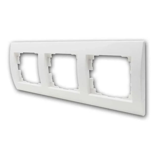 Kanlux LOGI Rahmen 3-Fach Horizontal Weiß
