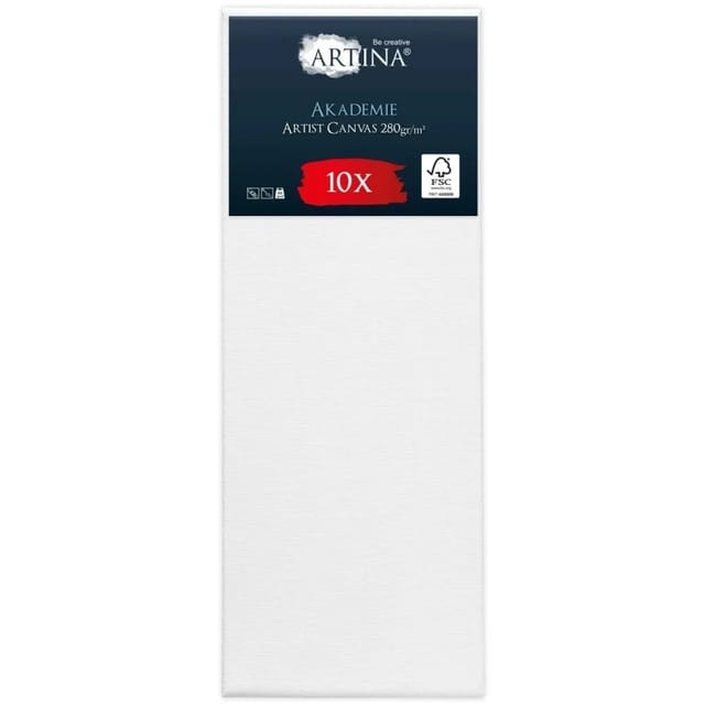 Artina Keilrahmen Leinwand Akademie 30x80cm 10er Set
