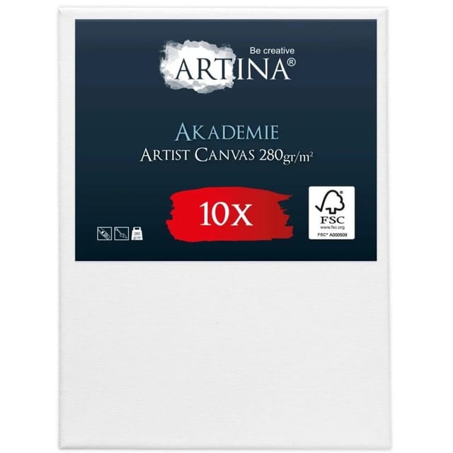 Artina Keilrahmen Leinwand Akademie 60x80cm 10er Set