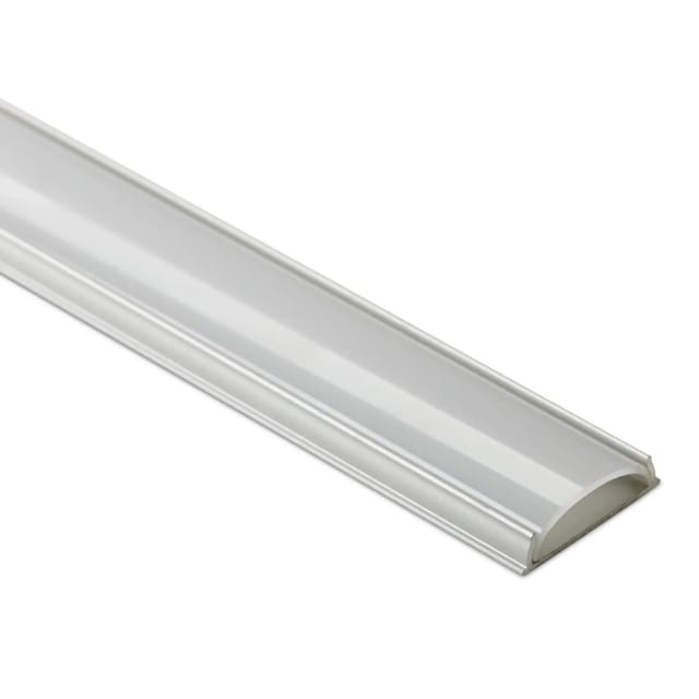 SOTECH LED Profil 42 Biegsam mit Opaler Abdeckung 1000 x 17 x 5 mm Aluminium Eloxiert für LED Streifen