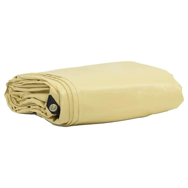 vidaXL Plane 650g / m² Beige 6 x 8 m Canvas mit PVC-Beschichtung 42017745