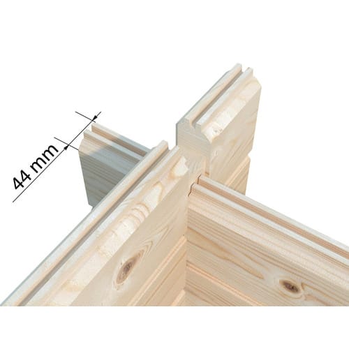 Palmako Holz-Gartenhaus Lisandra Pultdach Lackiert 470 cm x 350 cm 14,2 m²