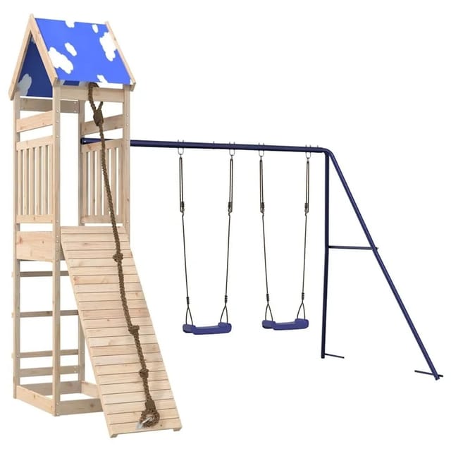 vidaXL Spielturm Massivholz Kiefer 3279031