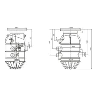 Wilo Pumpenschacht Port 800.2-1750-04D