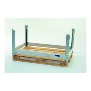 HMH Palett Stack Classic starr Eckträger starr 1220 x 820 x 490 mm Aluminium