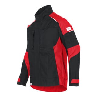 KÜBLER Jacke ACTIVIQ cotton+ schwarz/mittelrot XXL