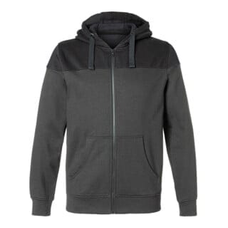 Kübler Kapuzen-Sweatjacke dunkelgrau/schwarz S