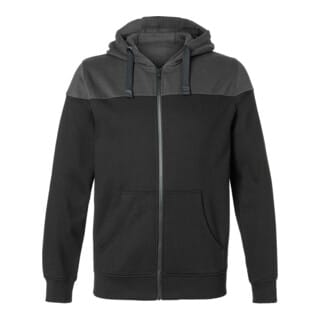 Kübler Kapuzen-Sweatjacke SHIRTS schwarz/dunkelgrau XS