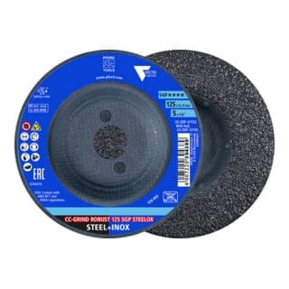 PFERD TOOLS Schleifscheibe CC-GRIND ROBUST 125 SGP STEELOX