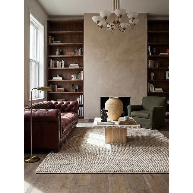 Teppich uni Beige 120 x 170 cm - MEDWAY Kadima Design