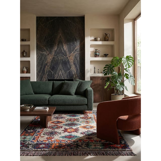 Shaggy-Teppich Erdtöne Bunt 200 x 300 cm - TAFRAUT Kadima Design