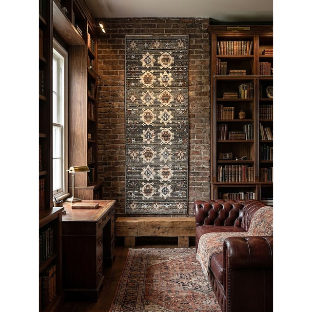 Läufer Vintage Grün 80 x 300 cm - PERRAN Kadima Design