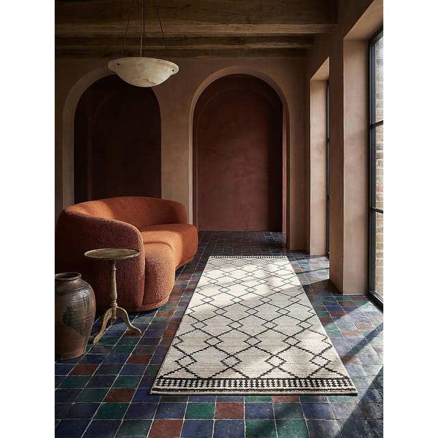 Läufer Berber Monochrom 80 x 300 cm - PERRAN Kadima Design