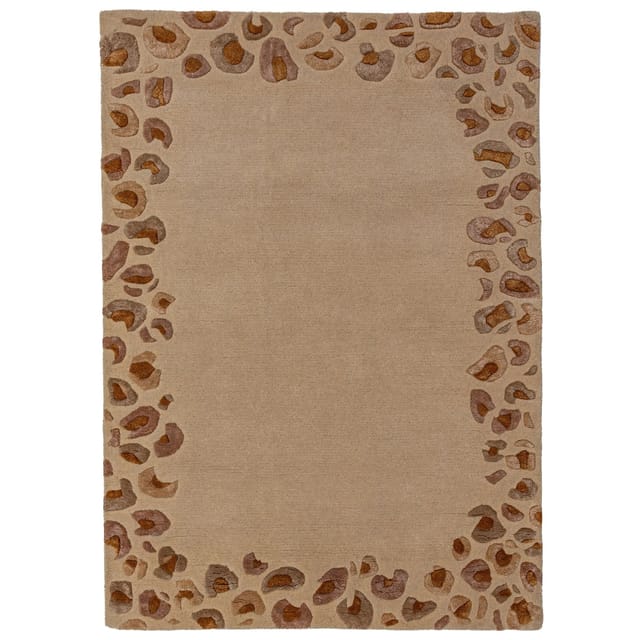 Teppich Leopard-Bordüre Natur 200 x 300 cm - SABLE Kadima Design